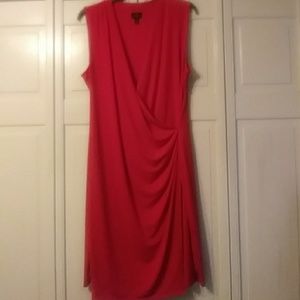 Worthington Red Ruched Dress
